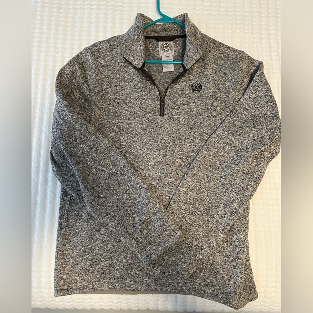 Cinch pull over hoodie half zip